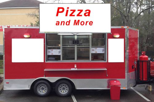 Pizza food truck trailer 16&#039;x8.5&#034; excellent condition for sale