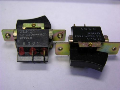 10 otax zlk01 dpst panel mount rocker switches for sale