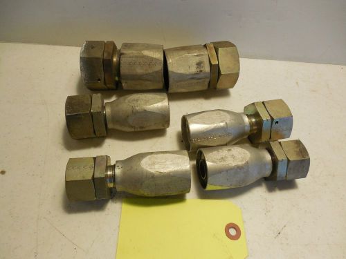 HYDRAULIC HOSE FITTINGS LOT OF 6. 1212 4013 4010. SN1-A
