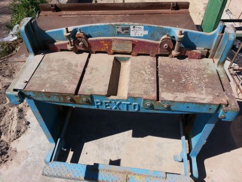 Used Peck, Stow, &amp; Wilcox 37&#034; foot stomp shear Model 137