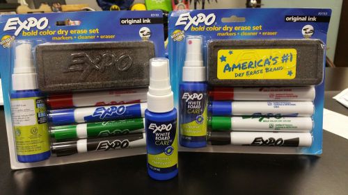Expo Dry-Erase Assorted Intense Colors 83153 FREE 2oz Bottle White Board Cleaner