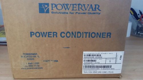 powervar 78VA -.065A ground guard line conditioner 2 plug 66008-69r