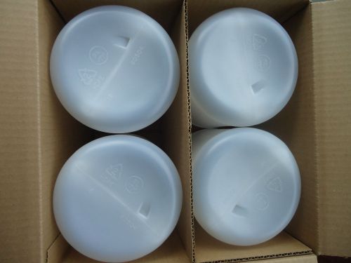 4x 1 Gallon Clear Plastic Jugs Container  MISSING CAP/LID