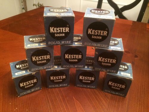 Vintage nos kester .031 electronics solid solder wire 1lb spool 60/40 tin lead for sale
