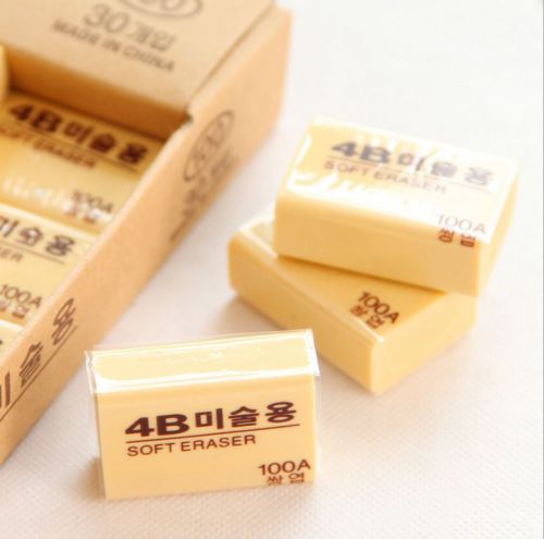 New 10pcs Pencil Eraser Korean Rubber Eraser Students Stationary School Supply