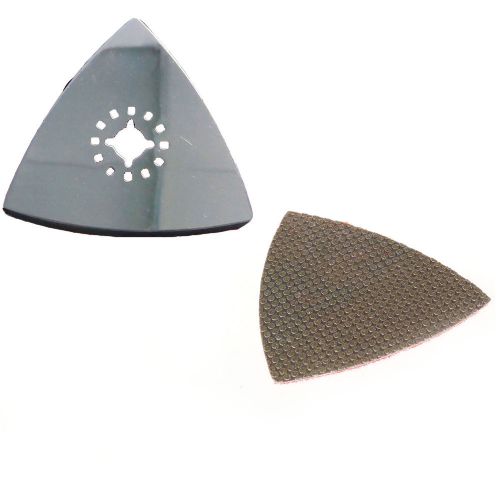 Triangular sanding pad+diamond grinding disc for fein multimaster, bosch, dremel for sale