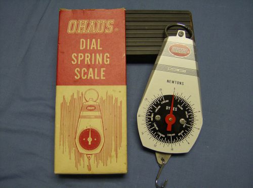 Vintage OHaus Dial Spring Scale Model 8017 with Original Box