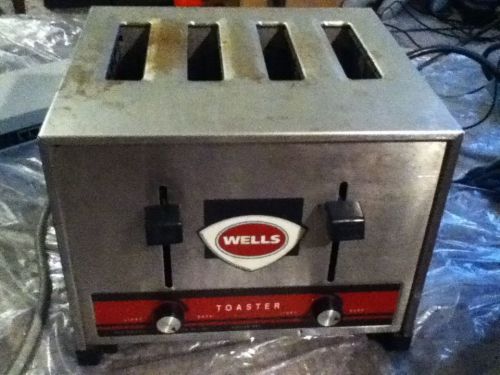 Wells Restaurant Commercial 4 Slice Toaster T-4C - Works Great !!!!