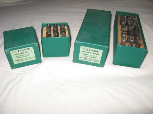 Vintage set of Greenfield steel stamps. Numbers and letters complete.