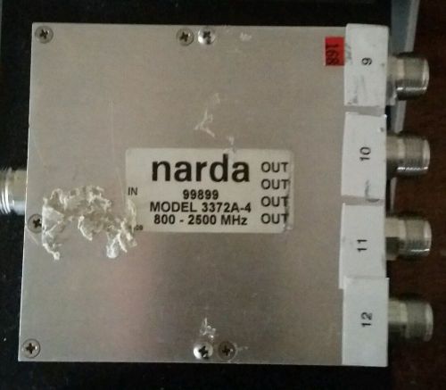 NARDA 3372A-4 POWER DIVIDER/COMBINER 800 - 2500 MHz