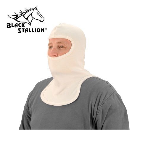 Black stallion nomex knit double layer balaclava sock hood w neck flaps - nh400 for sale