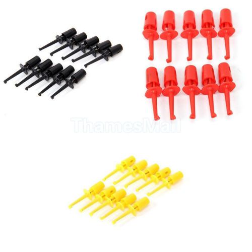 30pcs 4.2cm mini grabber test probe hook grip clip for tiny component pcb smd ic for sale
