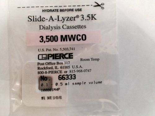 Pierce 66333 Slide A Lizer Dialysis Cassette 3500 MWCO 0.5-3ml 3.5K (4pcs)