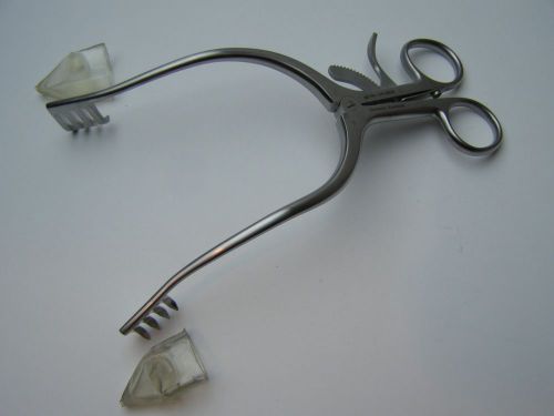 Ssi adson cerebellar retractor 4x4 angled 7.5&#034; german neurosurgical instruments for sale