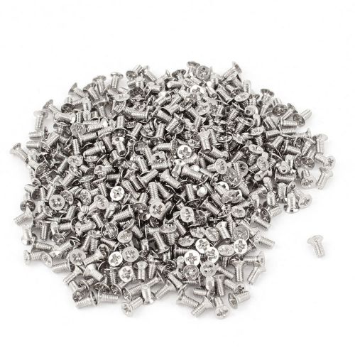 500pcs magnetic recessed crosshead phillips pan head screw bolt 1.7 x 4mm for sale