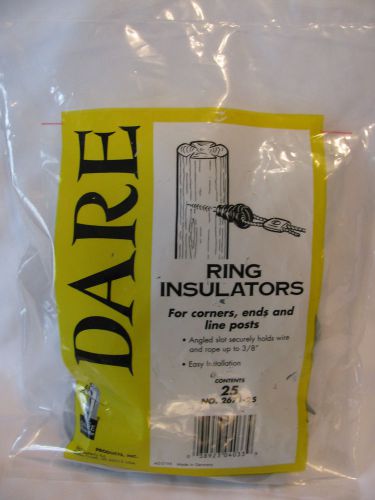 25 New DARE FENCE RING INSULATORS FOR CORNERS ENDS LINE POSTS 2671-25