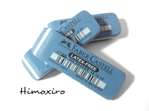 3x Faber Castell Latex-Free Ink Eraser 18 16 40 7016-40 for Pen Ink