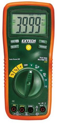 Extech ex430 true rms autoranging multimeter with k type, capacitance, freque... for sale