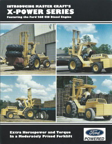 Fork Lift Truck Brochure - Master Craft - X-power series - Ford - c1991 (LT176)