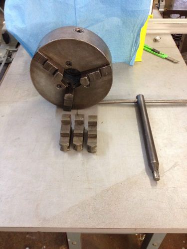 CUSHMAN No. 3509 9&#034; THREE JAW CHUCK With Extra Jaws And Key.