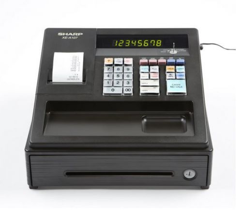 NEW! Electronic Cash Register Small Drawer Electric Built in Display-FREE SHIP!