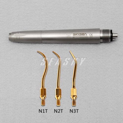 Dental Ultrasonic Air Scaler Handpiece Sonic Perio Hygienist 4H 3 Tips NSK Type