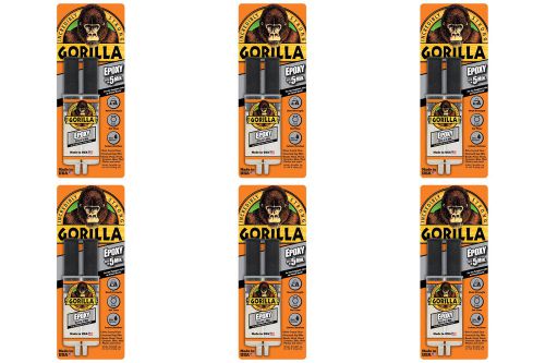 New Gorilla Glue 406F Gorilla Epoxy Syringe, 6-Pack, Sets In Five Minutes