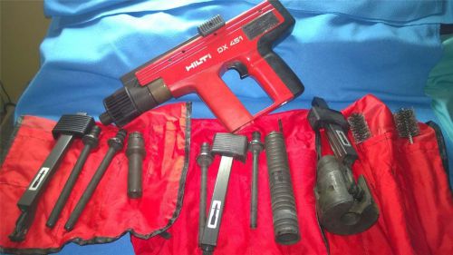 HILTI DX451 POWDER ACTUATED GUN LOADS FASTENERS INSTRUCTIONS 8 10 12mm COMPONETS