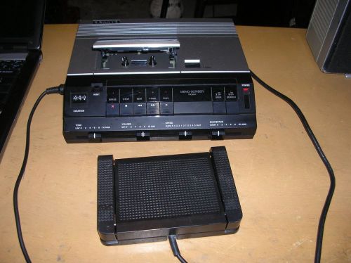 Sanyo TRC9010 Memo-Scriber Desktop Transcriber/Recorder Dictation Machine