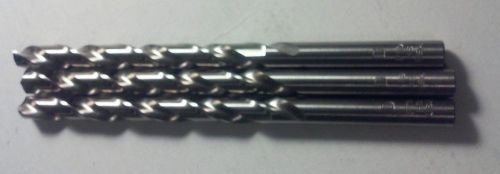 3 PTD HS Twist Drill Bits USA NOS New Old Stock - D, 0.246&#034;, 6.248mm