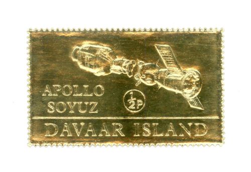Davaar island  &#034;space&#034;  gold stamp mnh for sale