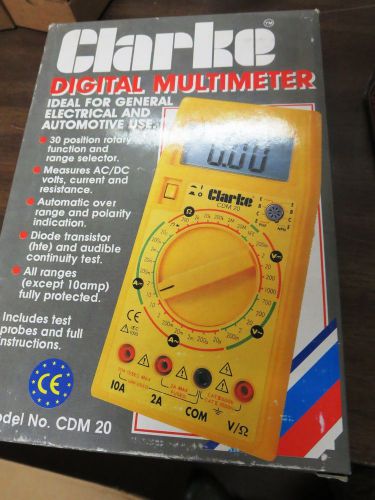 clarke CDM20 Economy Digital Multimeter
