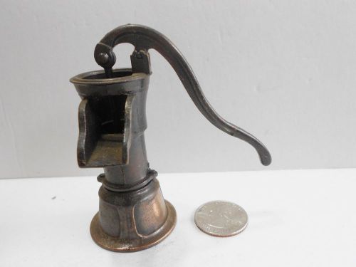 MINI Vintage Antique Die Cast Pencil Sharpener Water Pump #a