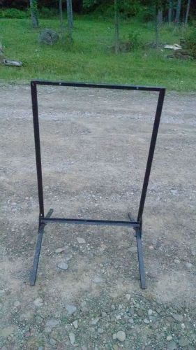 Sidewalk / Floor Black Metal Frame SIGN Holder / STAND 35 x 21&#034;