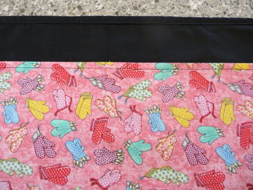 Pink Oven Mitts 3 Pocket/Waist/Waitress apron