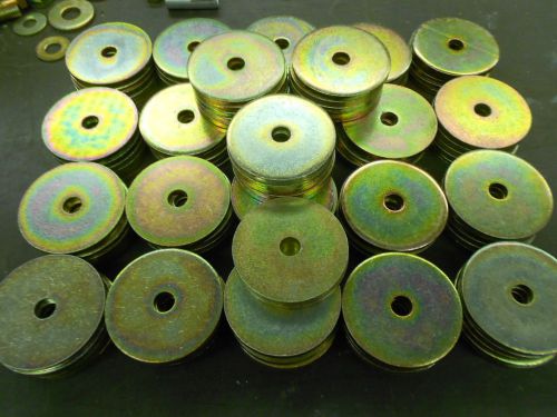 3/8&#034; flat washers lot of 117 o.d 2-1/4 thickness 3/16 for sale