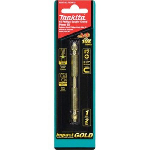 Makita B-39615 Impact Gold #2 Phillips 3-1/2 in. Double-Ended Power Bit