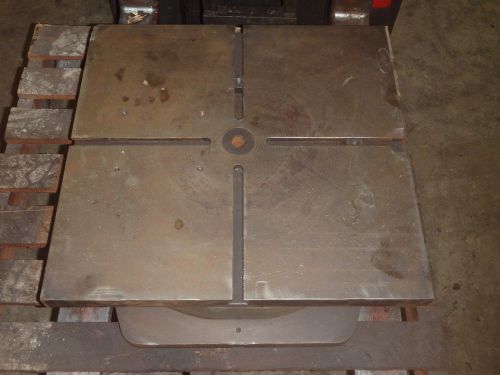 Cleveland Universal Jig Co. 26.5&#034; X 27&#034; X 6.5&#034; Indexing Table Weld T-Slot Jig