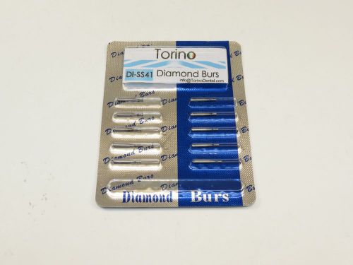 Dental Diamond Burs Conical Trunk Lab DI-SS41 FG Set /1 Pack 10 Pcs TORINO