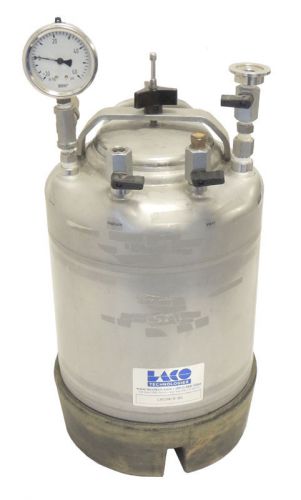 Alloy products laco helium leak test asme pressure chamber 9x15&#034; tank / warranty for sale