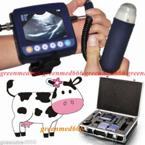 Veterinary wristscan ultrasound scanner machine w probe vet animals pregnancy a+ for sale