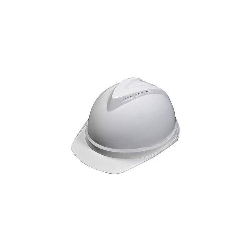 Hard hat, frtbrim, slotted, 6rtcht, white 10034027 for sale