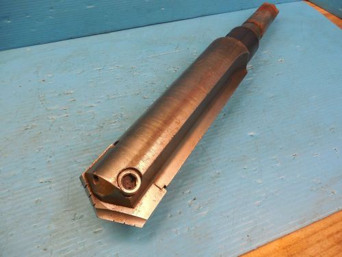 SPADE DRILL WITH 3 1/8&#034; DIA INSERT INSTALLED DAMAGED MORSE TAPER METALWORKING