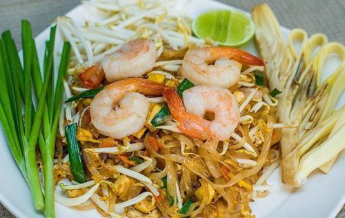 03 Thai Food Recipe Cuisine Pad-Thai-Fried Noodle Shrimp Delivery FREE SHIPPING