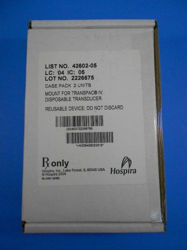 HOSPIRA  Mount for Transpac IV Disposable Transducer 42602-05