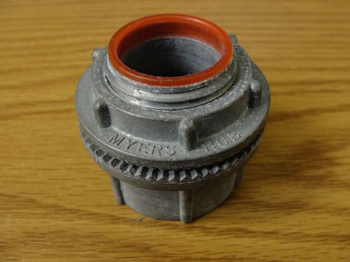 1&#034; myers hub st-3 conduit fitting, liquid tight insulated, die cast zinc for sale