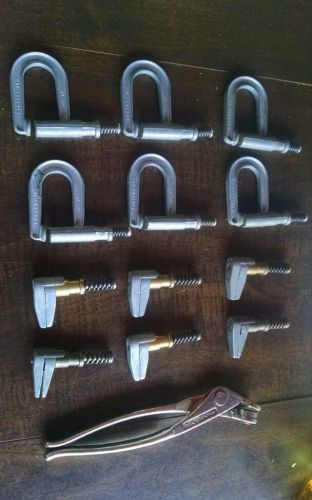 Side grip clamps &amp; pliers. lot of 13. for sale