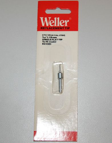 Weller Single Flat Tip  EPH 105 1.19mm Solder Desoldering - 47964 A88 EC1301