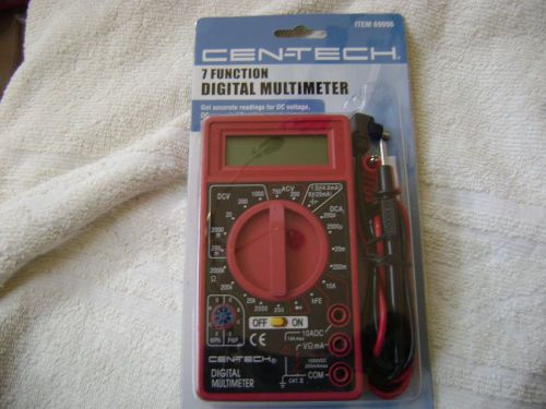 7 Function Digital CEN-TECH Multimeter Multi-tester Meter OhmTester NEW