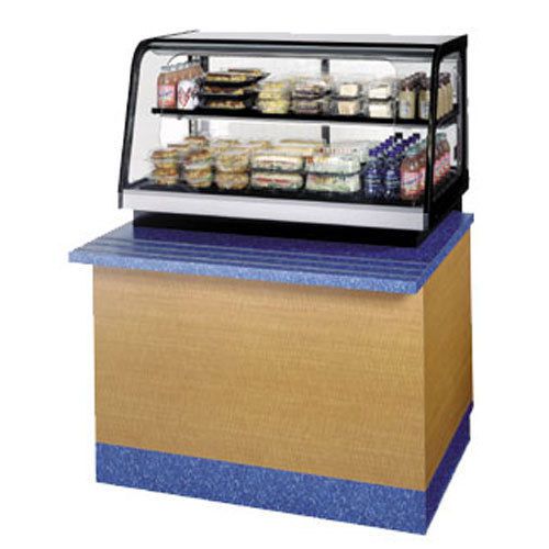 Federal crr3628ss curved glass refrigerated countertop display case, 36&#034; long, r for sale